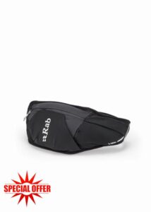 Rab Veil 1 Belt Pack - Ultralight Breathable Hip Pack for Trail Running & Hiking - Black - One Size