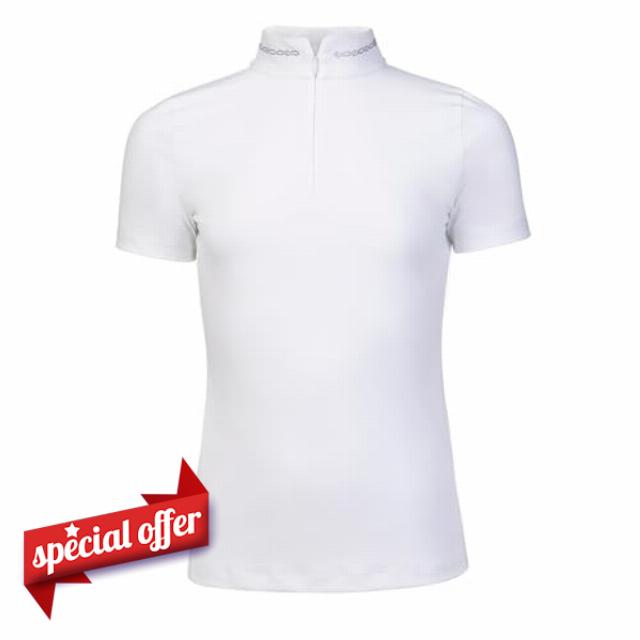 Aubrion Shires Optima LX Young Rider Childrens Show Shirt - White