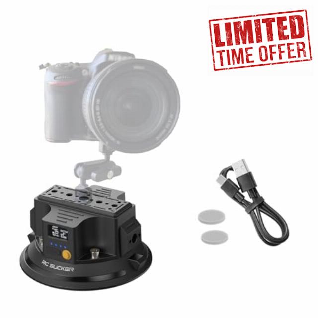 4.5" Electric Vacuum Suction Cup Camera Mount