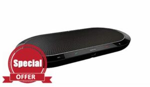 Jabra Speak 810 Speaker Phone - Microsoft Certified Conference Speaker for Large Meetings with Bluetooth and built-in USB-A cable - Connect with Laptops
