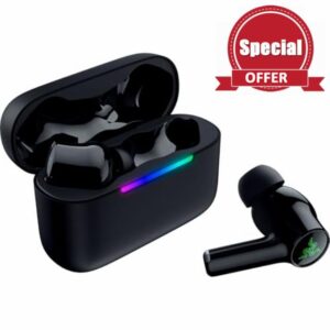 Razer Hammerhead V3 X HyperSpeed - Wireless Multi-Platform Gaming Earbuds - HyperSpeed Wireless & Bluetooth - 40 Hours of Battery Life - Water-Resistant IPX4 - THX Spatial Audio | Black