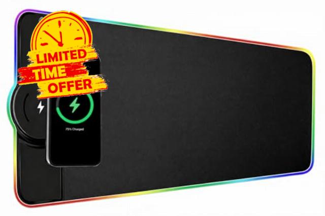 XXL RGB Gaming Mouse Pad with Wireless Charging – 15W Fast Charge