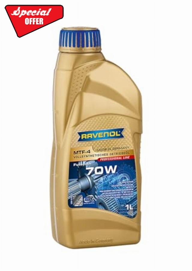 RAVENOL MANUAL TRANSMISSION FLUID MTF-4 70W SYNTHETIC TRANSMISSION OIL 1 LITRE