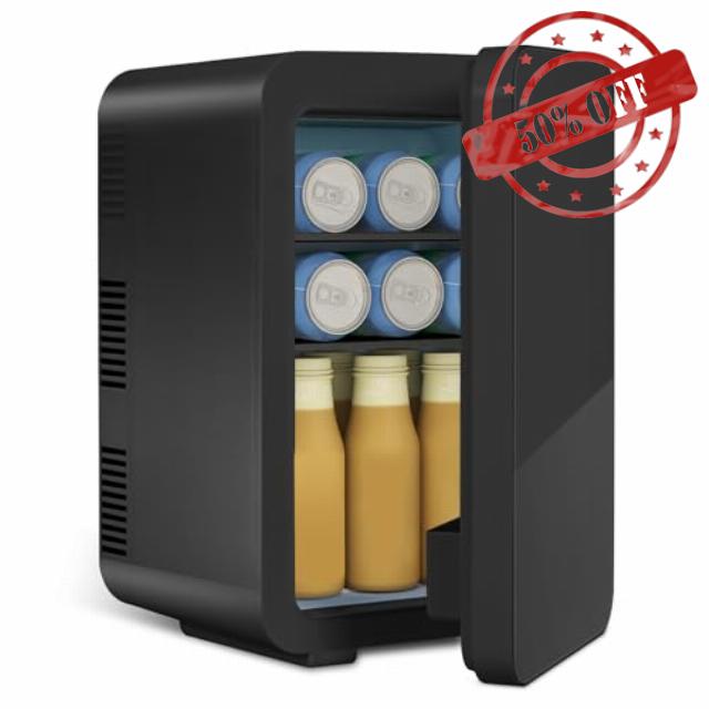 ARTETHYS Mini Fridge for Bedrooms 10L Car Fridge Mini Refrigerator with System Cooler and Warmer for Home Office