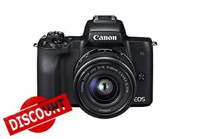 Canon EOS M50 Compact System Camera and EF-M 15-45 mm f/3.5-6.3 IS STM Lens - Black (Renewed)