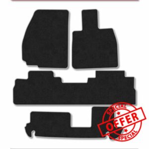 Chery Tiggo 9 Plug-in Hybrid (2025+) Car Mats Tailored Fit Carpet Floor Mats Non Slip Grey Trim Full Coverage Compatible Accessory Front Rear Set Anti Slip Granulated Backing Hand-Finished Clips