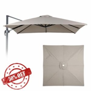 COWVIE 3m Cantilever Umbrella Canopy Replacement for 8 Ribs Offset Umbrella