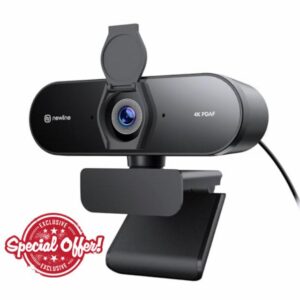 4K Webcam for PC with Fast Autofocus
