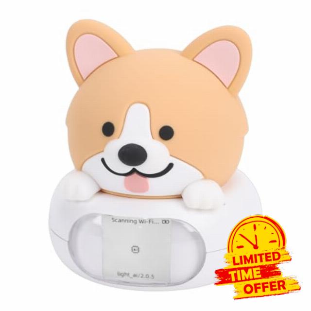 Bewinner AI Desktop Robot Companion Cat Cute Night Light for Bedside Smart Chat Learning Robot with Voice Commands