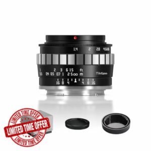 TTARTISAN 23mm F1.4 Wide Angle APS-C Camera Lens Manual Focus for Olympus/Panasonic MFT Mount (M4/3 Mount)