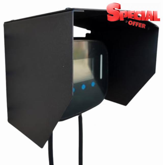 Metal EV Charger Roof - Heavy Duty Weatherproof Rain Canopy for Electric Car Charging Station - Wallbox Protection Cover