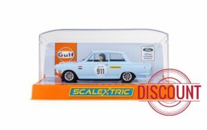 Scalextric C4669 Ford Lotus Cortina Gulf Edition Slot Car