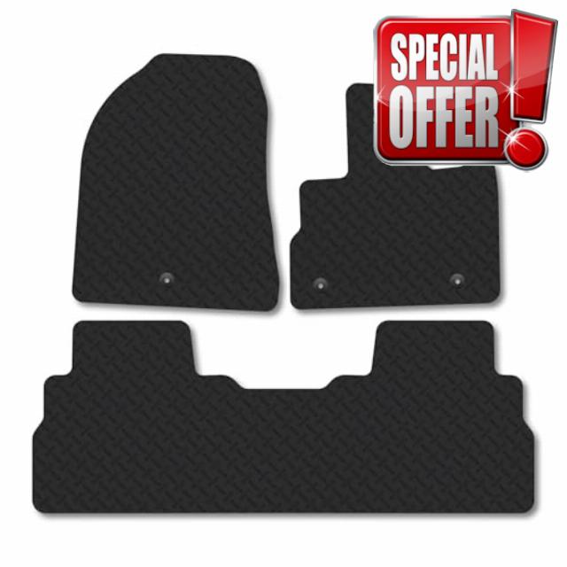 Kia EV5 (2025+) 5mm Rubber Car Mats Compatible Premium Durable Tailored Fit Heavy-Duty Floor Mats Set Accessory Waterproof Durable Custom Fit Water Resistant Easy-Clea