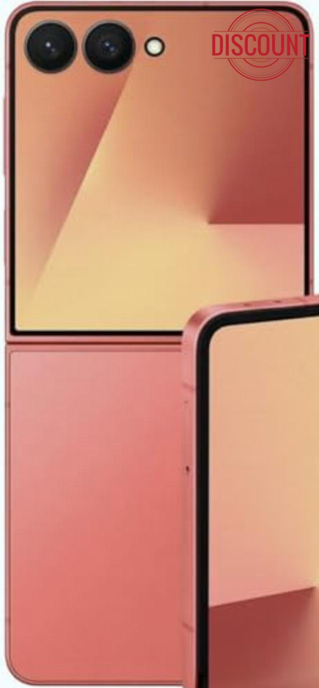 Samsung Galaxy Z Flip7 5G 12GB-256GB Rojo (Coral Red) Dual SIM SM-F766B (Renewed)