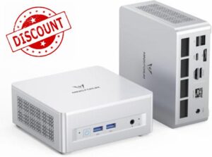 MINISFORUM UM880 Plus Mini PC Barebone with AMD Ryzen 7 8845HS (8C/16T