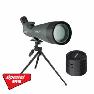 Svbony SV28 25-75x100mm Spotting Scope with SC002 WIFI Spotting Scope Camera