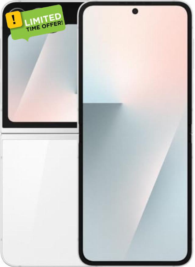 Samsung Galaxy Z Flip7 FE 5G 8GB-128GB Blanco (White) Dual SIM SM-F761B (Renewed)