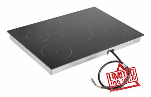 CDA 5 Zone SCN070FR 75cm Induction Hob - Black