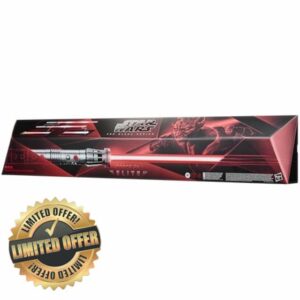 Star Wars The Black Series Force FX Elite Maul Premium Role-play Electronic Lightsaber with Advanced LEDs and Sound Effects