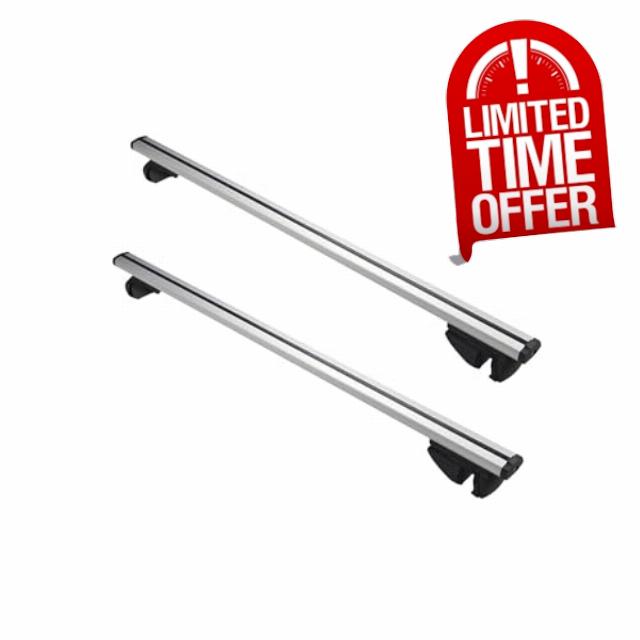 2Pcs Car Roof Bars Lockable Aluminum Alloy Roof Rack Cross Bars 48" Streamline Design for Vehicles with Raised Roof Rails Heavy Duty 100kg Capacity for Luggage Bikes Cargo Holidays
