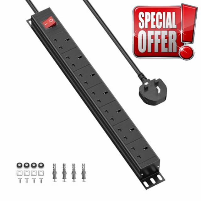 7 Way Power Strip with Switch