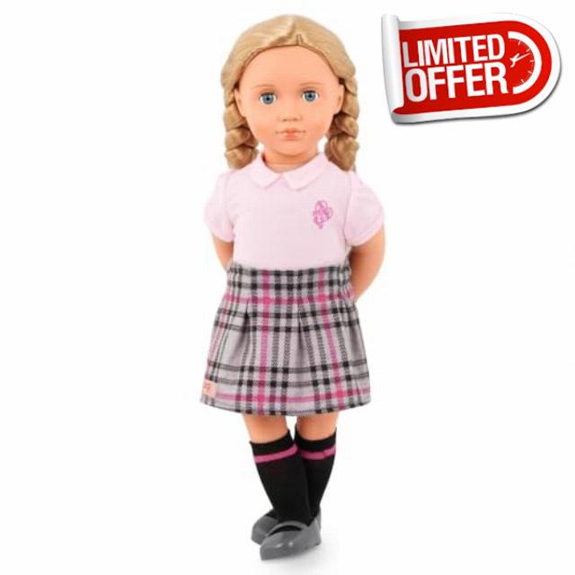 AIDNI Our G Deluxe School Girl Hally Doll Set