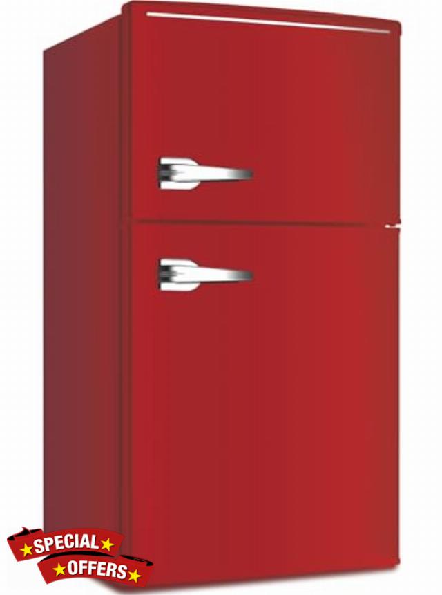 Retro Undercounter Fridge Freezer 48cm Wide 84L Total (59L/25L)