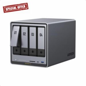 UGREEN NAS DXP4800 Pro 4-Bay Desktop NAS with HDMI Cable