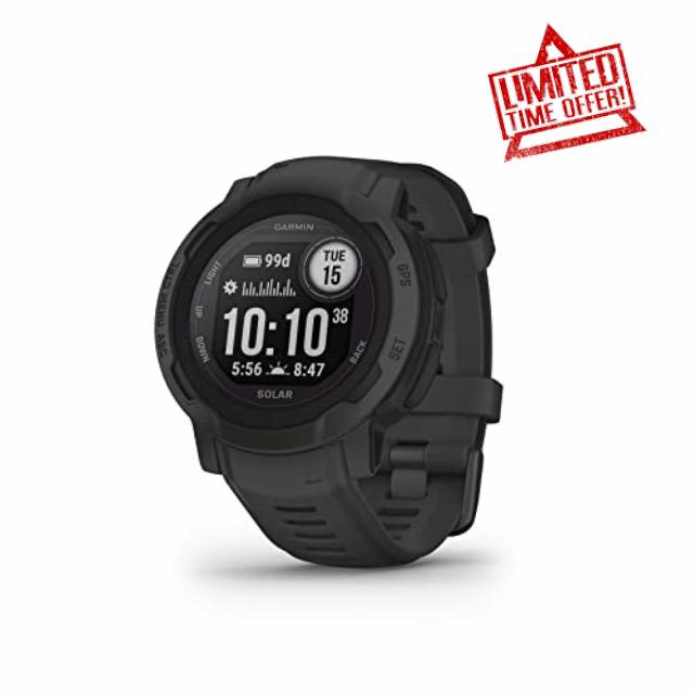 Garmin [Renewed Instinct 2 SOLAR GPS 45mm Smartwatch