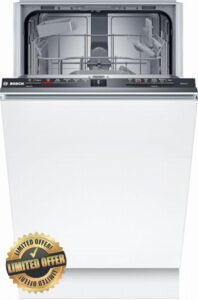 Bosch Series 2 SPV2HKX02G Fully Integrated Slimline Dishwasher - Black Control Panel - B Rated           [Energy Class D]