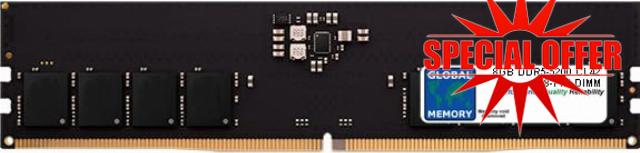 8GB DDR5 5200MHz PC5-41600 288-PIN DIMM MEMORY RAM COMPATIBLE WITH PC DESKTOPS/MOTHERBOARDS