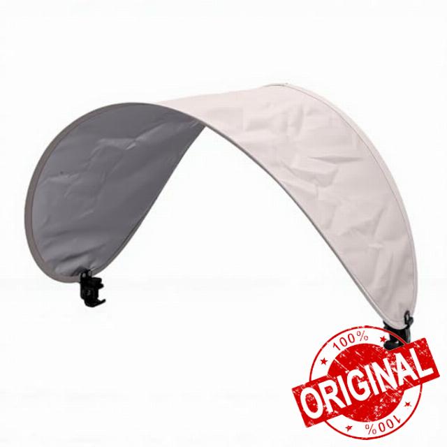 GOWENIC Portable Sun Shade for Chair | Universal Silver Coated PU Foldable Canopy with Clamp for Beach Camping