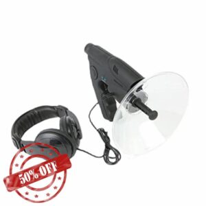 Parabolic Listening Device 8X Parabolic Microphone Monoculars HD Birds Watching and Listening Dish Sound Amplifier Device for Bird Observing