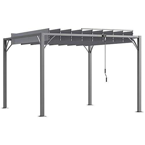 Aluminium Patio Gazebo Canopy with Ground Stakes for Garden