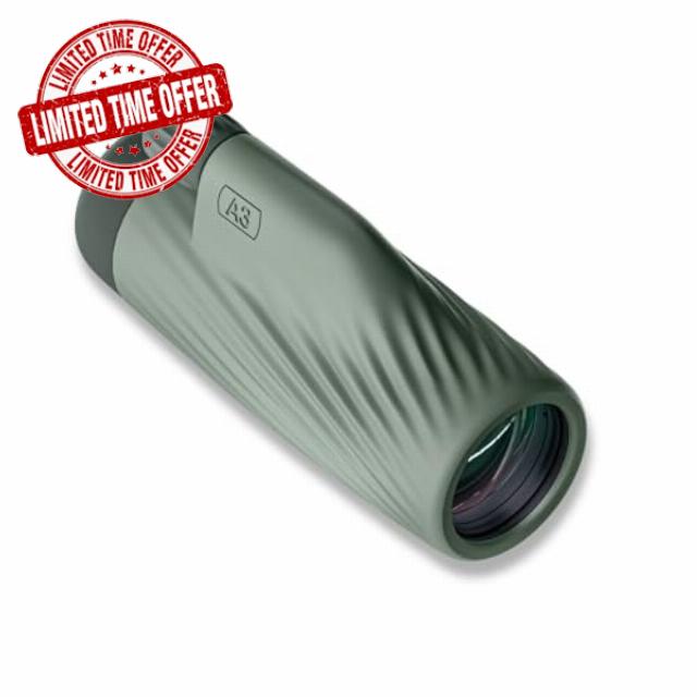 Bushnell A3 10x32 Monocular Laurel Green Roof Prism Waterproof Roof Prism Fully Multi-Coated Binoculars for Adults and Childre