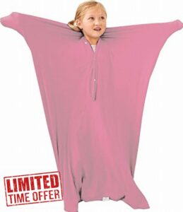 Sensory Sleep Pod The Original Cooling Machine Washable Wearable Blanket + Weighted Blanket Alternative for Men Women and Teens(Pink