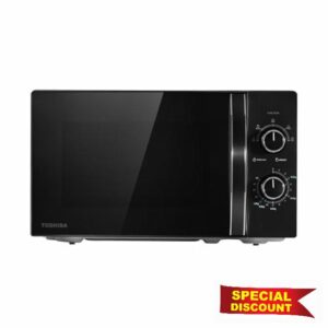 TOSHIBA Black Mirror Front Microwave 20 Liter 700W Manual Control