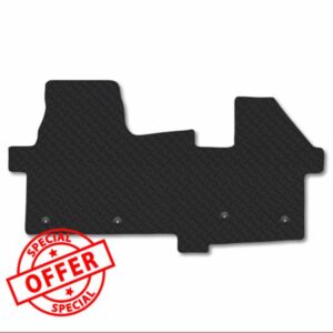 VW Transporter T7 Automatic (2024+) Rubber Van Mats Heavy Duty 5mm Thick Accessories Tailored Fit Compatible Accessory Waterproof Easy-Clean Durable Non-Slip Backing Full Coverage Protectio