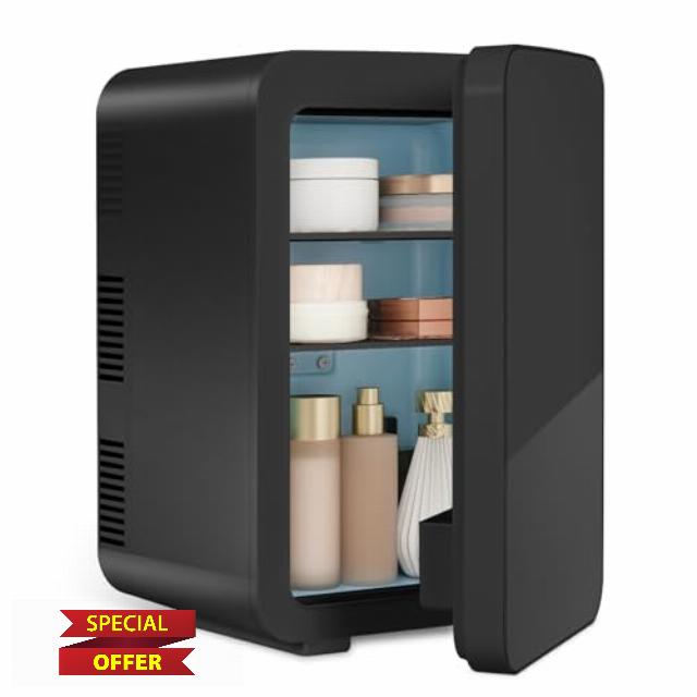 Mini Fridge for Bedrooms 10L/12 Cans with AC/DC Powered