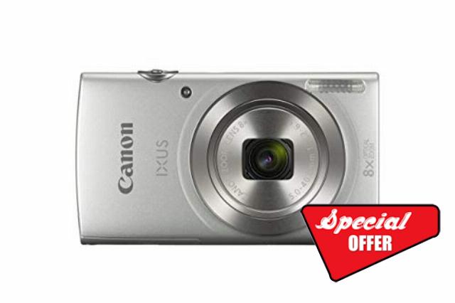 Canon IXUS 185 Digital Camera - Silver (Renewed)