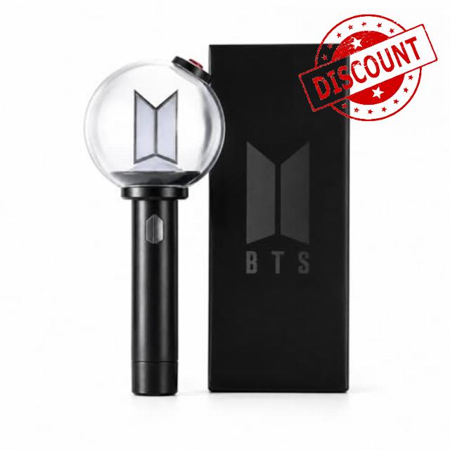 KPOP HEAVEN B.T.S Official LIGHTSTICK VER.4 + 7 Official Photocards & 3 Extra Photocards Se
