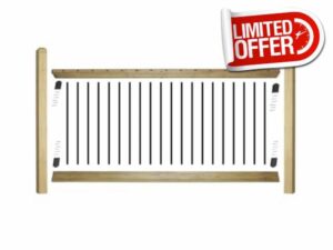 eDecks Traditional Decking Balustrade Starter Kit - 2400mm Span - With 1800mm Posts