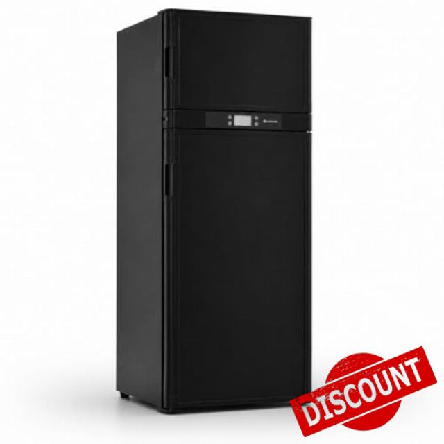 Shield Autocare Coolmate 140l Dual Door Campervan Fridge Freezer 12V/24V & 240V Compressor Refrigerator for Caravan