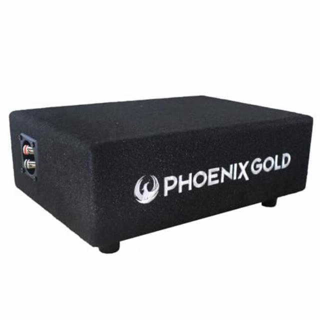 PHOENIX GOLD ZX18PDF 8" Sealed Subwoofer Enclosure 250W RMS 500W Max 2Ω with Grille Car Audio VWT6/T5 Ford Transit Custom Fiat Ducato Underseat fitme