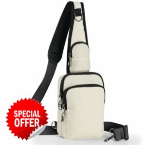 BROADREAM Anti-Theft Shoulder Bag Chest Sling Chest Crossbody Bag Shoulder Bag Men Women Small Men's Handbags with Zip Lock and RFID Blocking