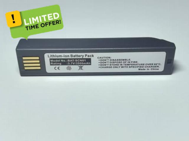 3500mAh Replacement Battery for Honeywell 1202G / 1902GHD / 1452G / 4820/3820 Scanners - Compatible with BAT-SCN01 (Li-ion)
