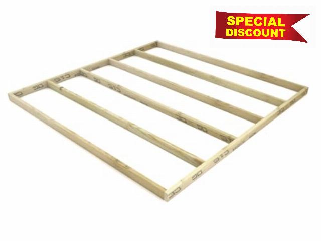 eDecks Standard Decking Frame Kit - Pressure Treated Timber - 2.4m x 2.4m (3 1/2 x 1 1/2") - Garden Timber Decking Kit for Patios