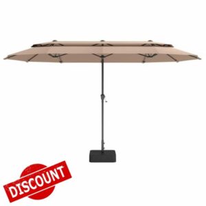 PHI VILLA Double Garden Parasol with Base
