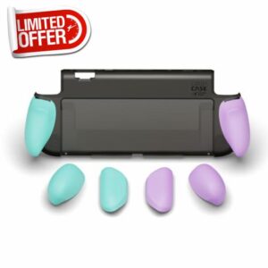 Savage Raven by Skull & Co. GripCase for Nintendo Switch 2: Dockable Soft Protective Case with Replaceable Grips [to fit all hands sizes]