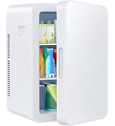 MoraRise 14L Mini Fridge for Bedrooms, 18 Cans Portable Cooler & Warmer Small Fridge, AC/DC Power...